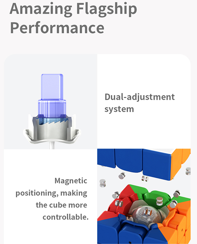 MoYu Weilong AI 3x3x3 Magnetic Speed Cube Stickerless